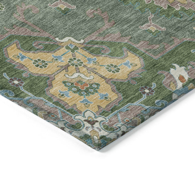 Addison Chantille ACN2194 Global Machine Made Traditional Green Rug