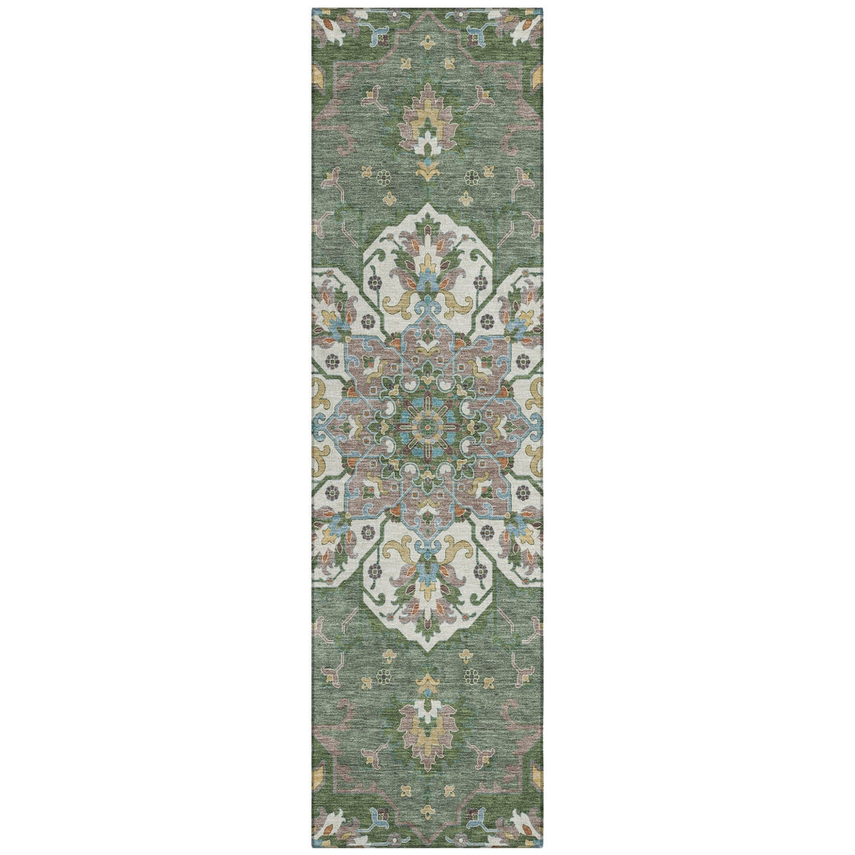 Addison Chantille ACN2194 Global Machine Made Traditional Green Rug