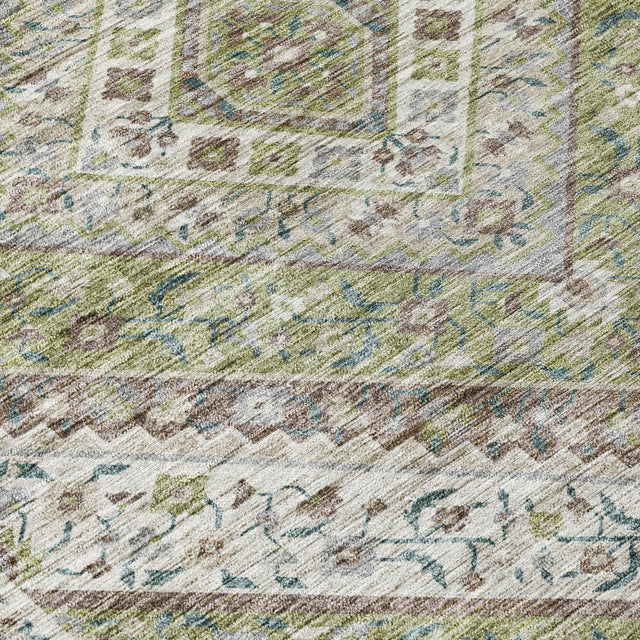 Addison Chantille ACN2195 Geometric Machine Made Transitional Aloe Rug