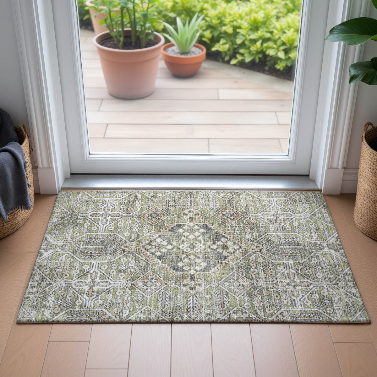 Addison Chantille ACN2197 Global Machine Made Traditional Aloe Rug