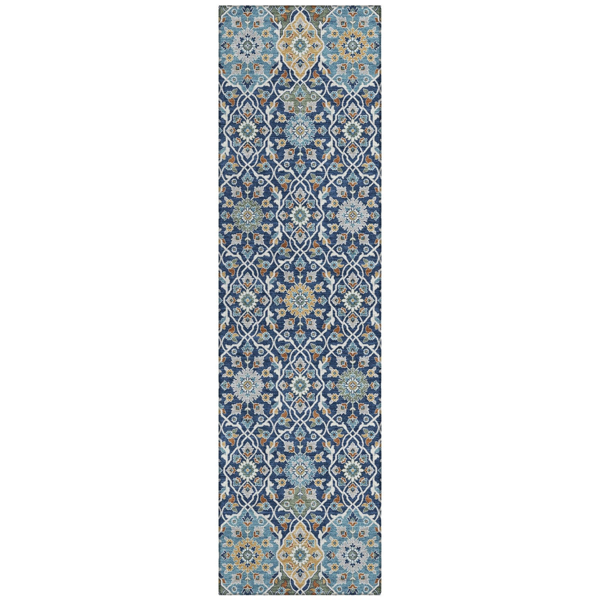Addison Chantille ACN2199 Panel Machine Made Transitional Navy Rug