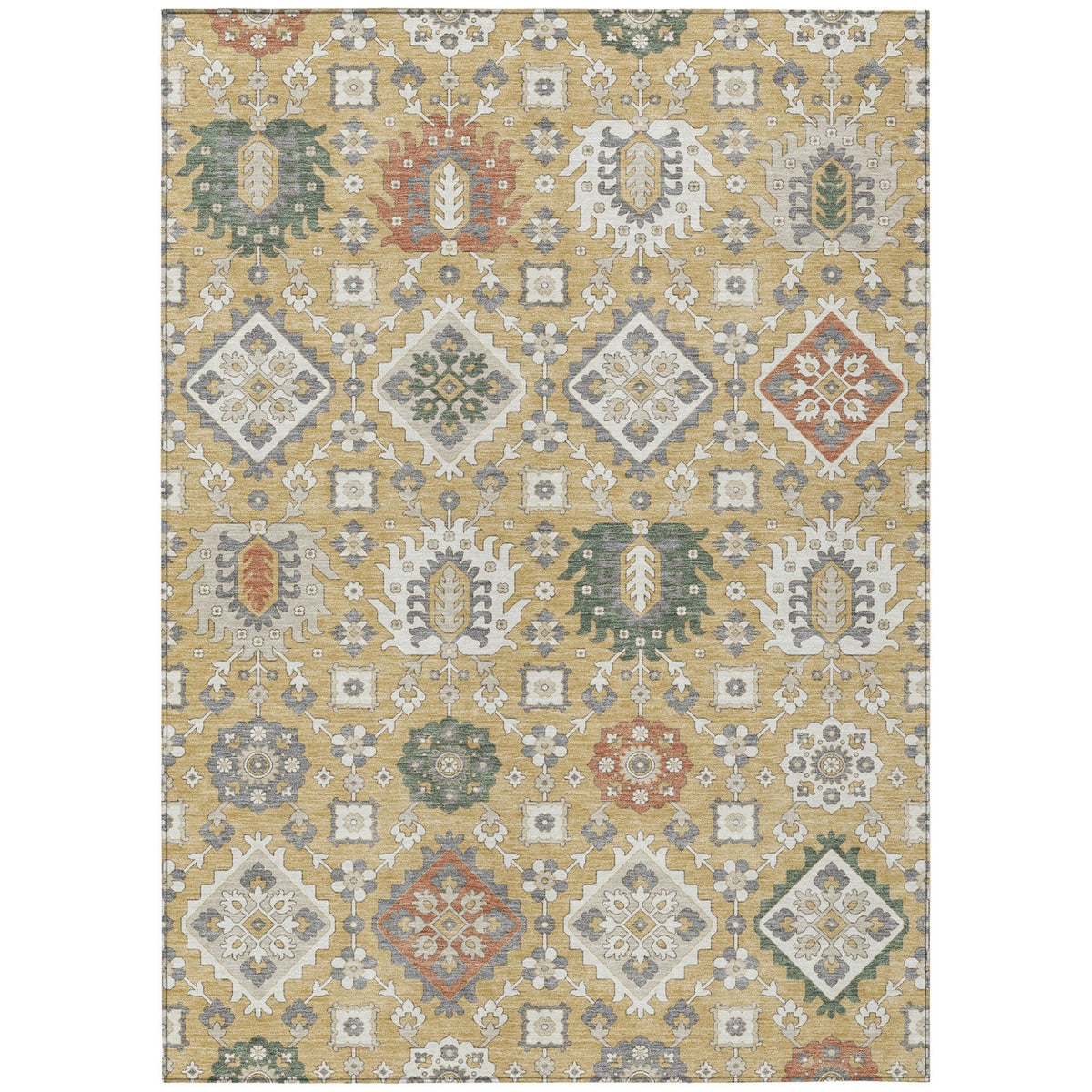 Addison Chantille ACN2200 Bohemian Machine Made Transitional Gold Rug
