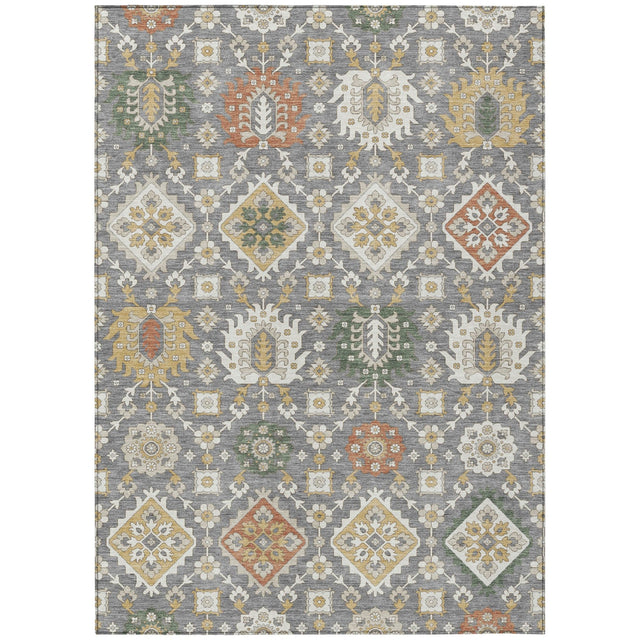 Addison Chantille ACN2200 Bohemian Machine Made Transitional Gray Rug