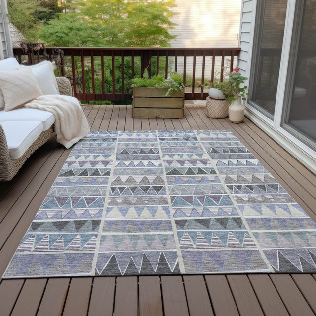 Addison Chantille ACN2205 Geometric Machine Made Transitional Lavender Rug