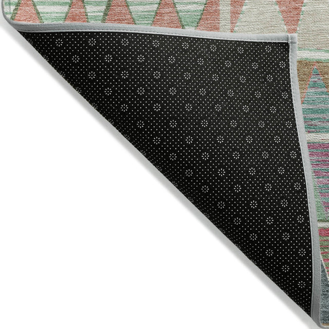 Addison Chantille ACN2205 Geometric Machine Made Transitional Salmon Rug