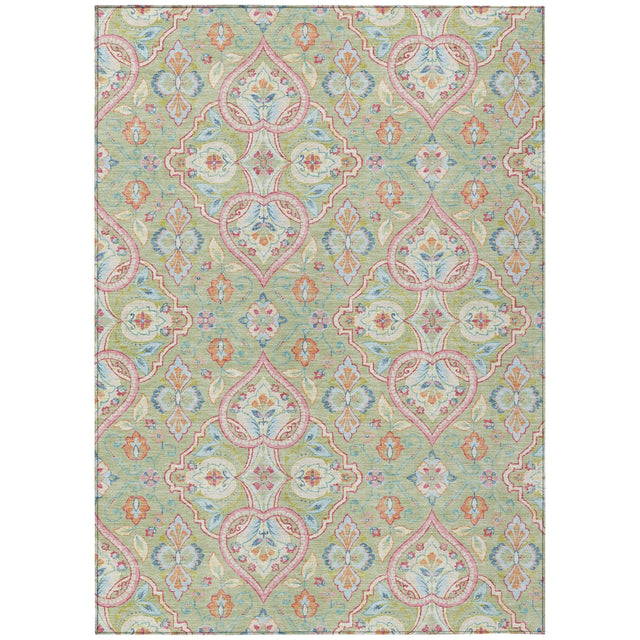 Addison Chantille ACN2207 Bohemian Machine Made Transitional Aloe Rug