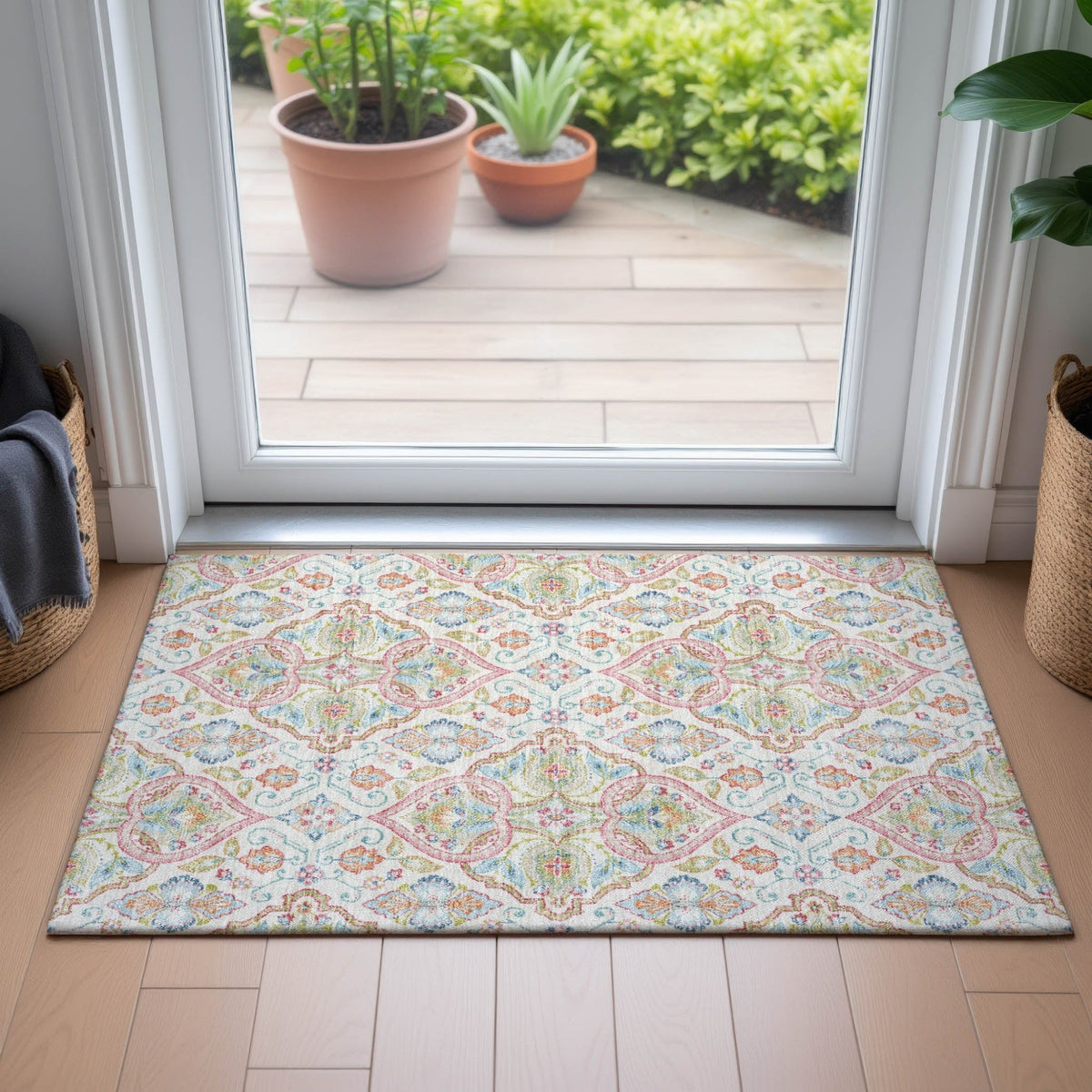 Addison Chantille ACN2207 Bohemian Machine Made Transitional Ivory Rug