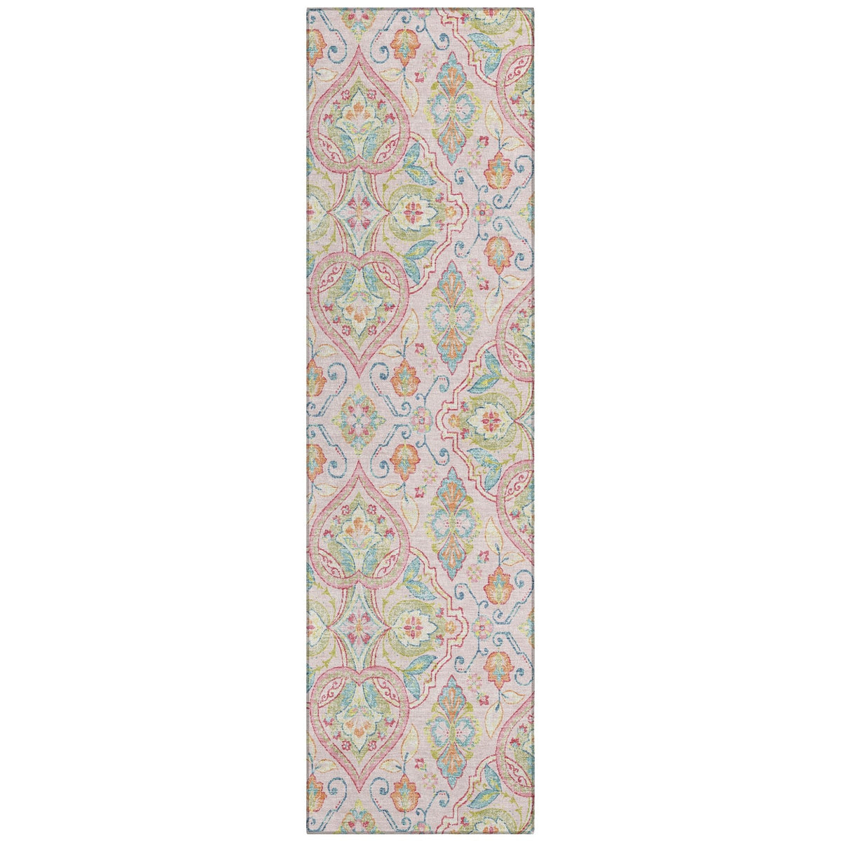 Addison Chantille ACN2207 Bohemian Machine Made Transitional Pink Rug