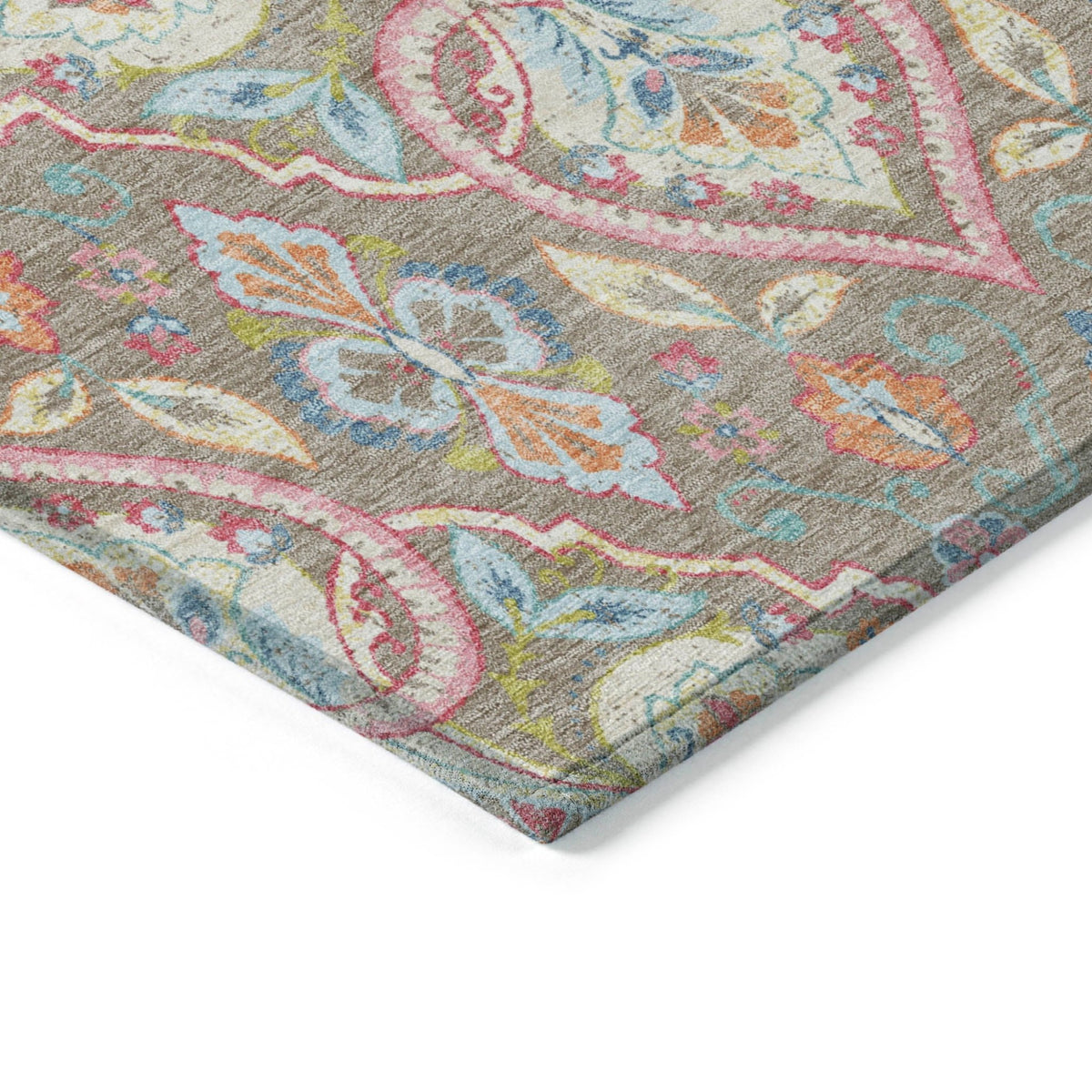 Addison Chantille ACN2207 Bohemian Machine Made Transitional Taupe Rug