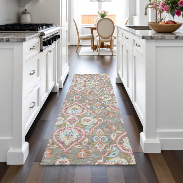 Addison Chantille ACN2207 Bohemian Machine Made Transitional Taupe Rug