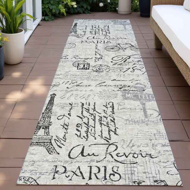 Addison Chantille ACN2209 Novelty Machine Made Transitional Beige Rug