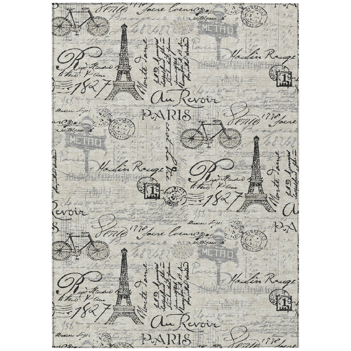 Addison Chantille ACN2209 Novelty Machine Made Transitional Beige Rug