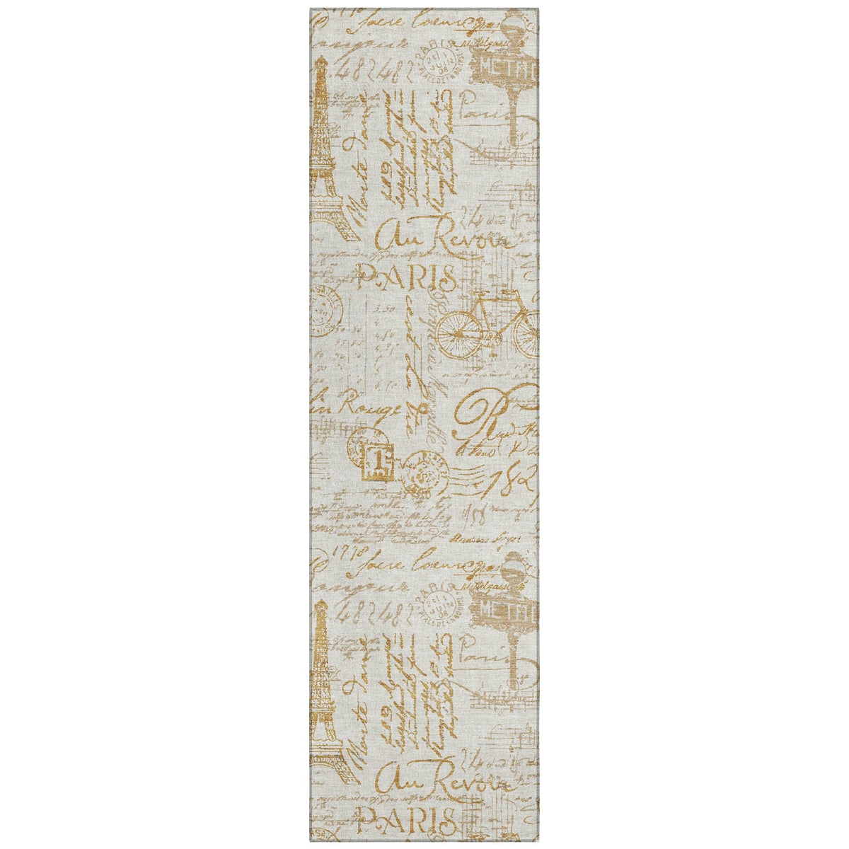 Addison Chantille ACN2209 Novelty Machine Made Transitional Gold Rug