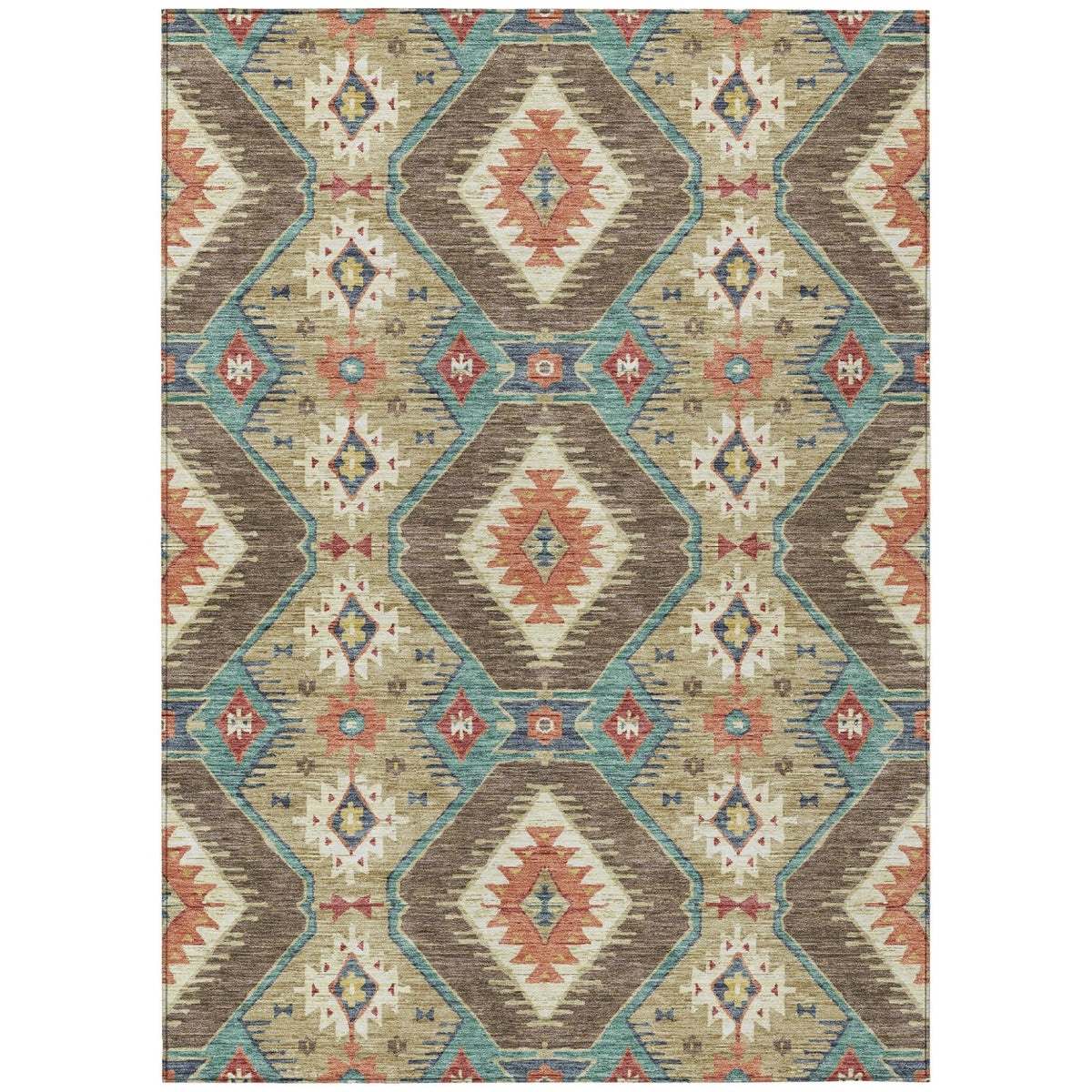 Addison Chantille ACN2210 Moroccan Machine Made Transitional Khaki Rug
