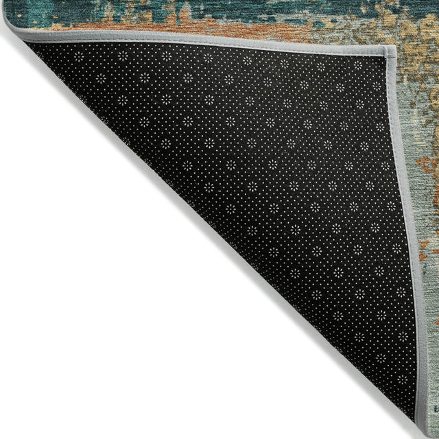 Addison Chantille ACN2212 Abstract Machine Made Transitional Seafoam Rug