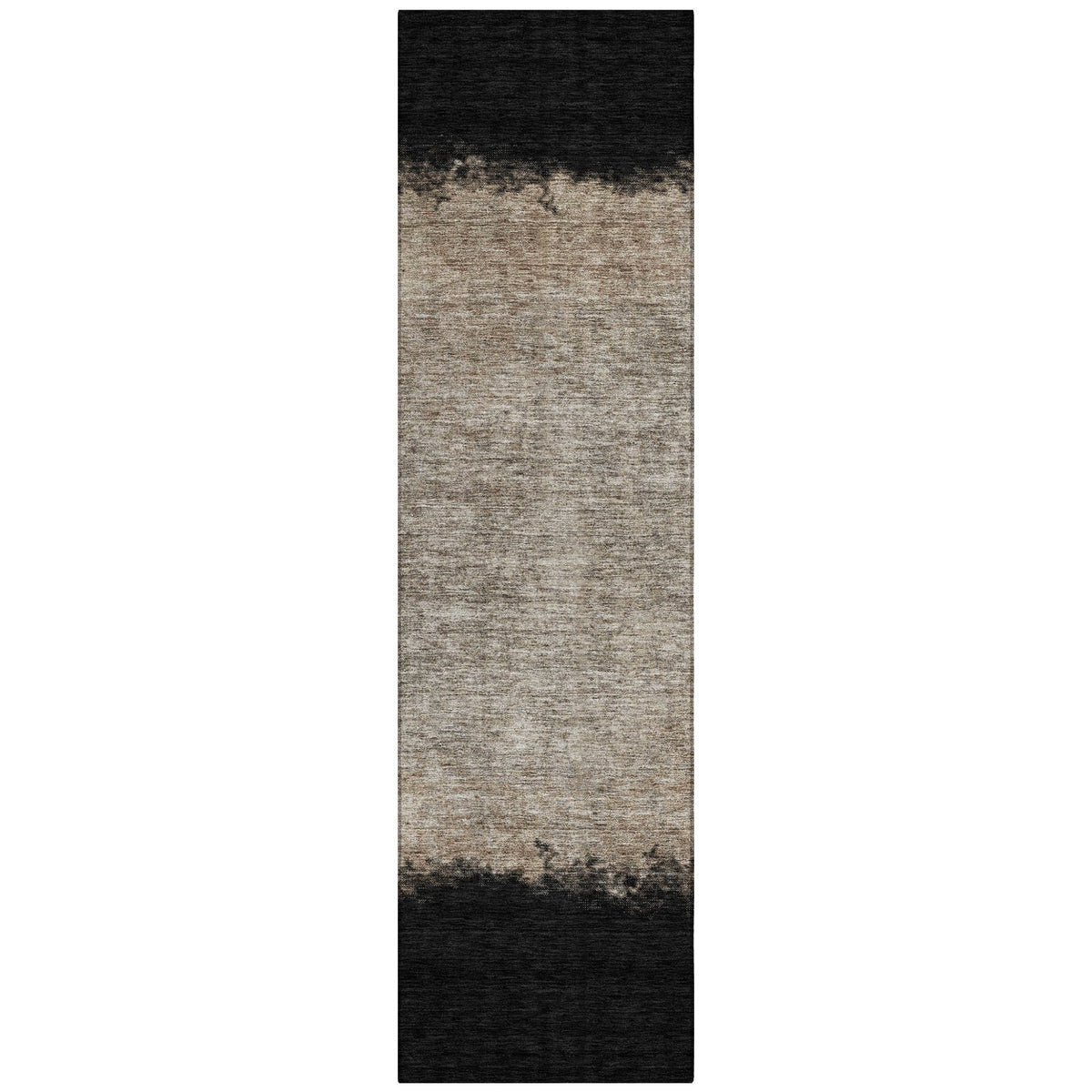 Addison Chantille ACN2214 Stripes Machine Made Transitional Black Rug