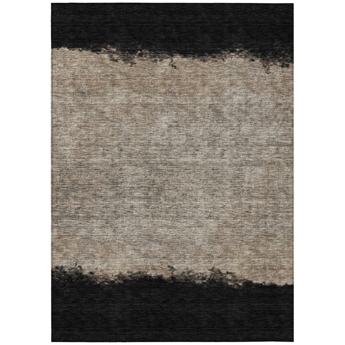 Addison Chantille ACN2214 Stripes Machine Made Transitional Black Rug