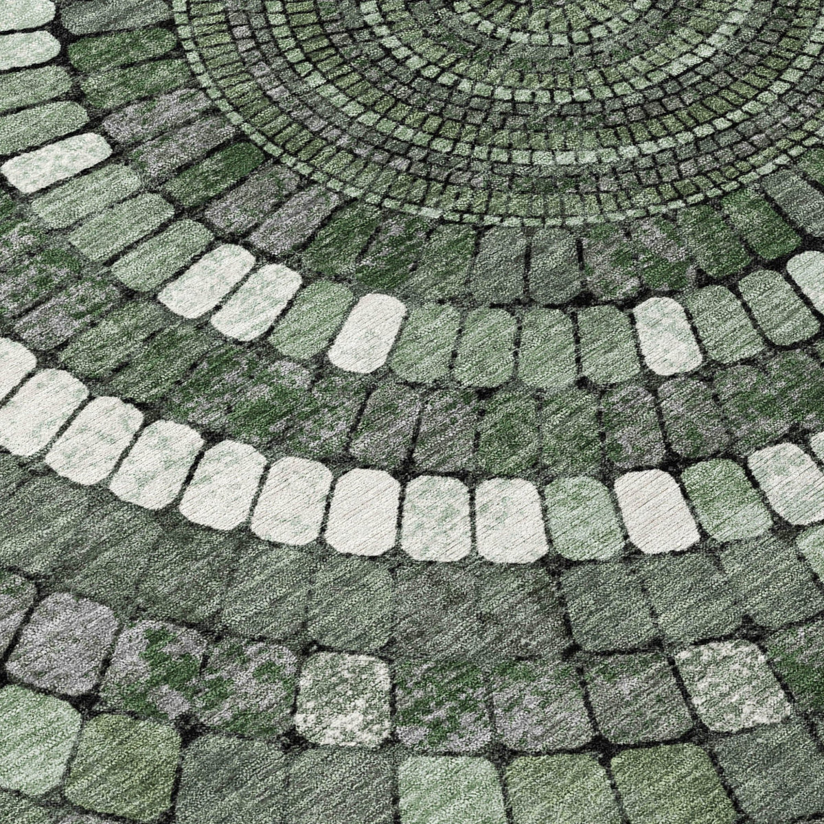 Addison Chantille ACN2216 Geometric Machine Made Transitional Sage Rug