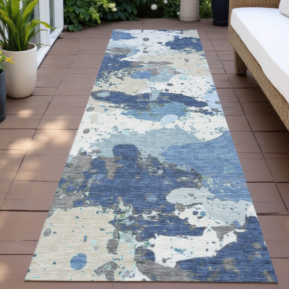 Addison Chantille ACN2217 Modern Machine Made Transitional Denim Rug