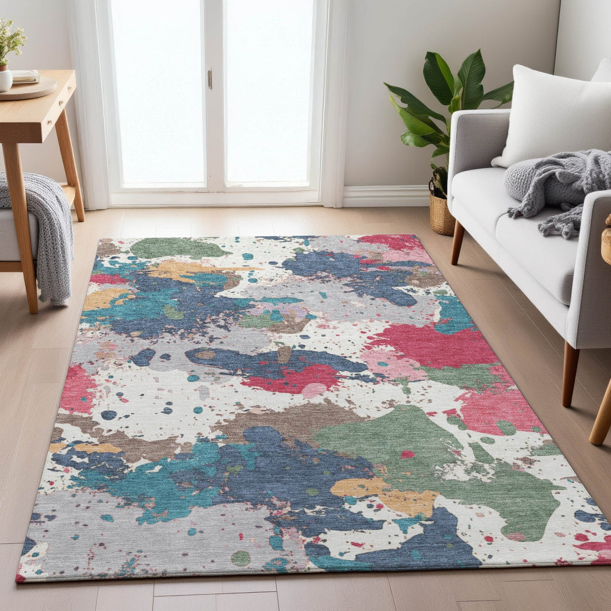 Addison Chantille ACN2217 Modern Machine Made Transitional Ivory Rug