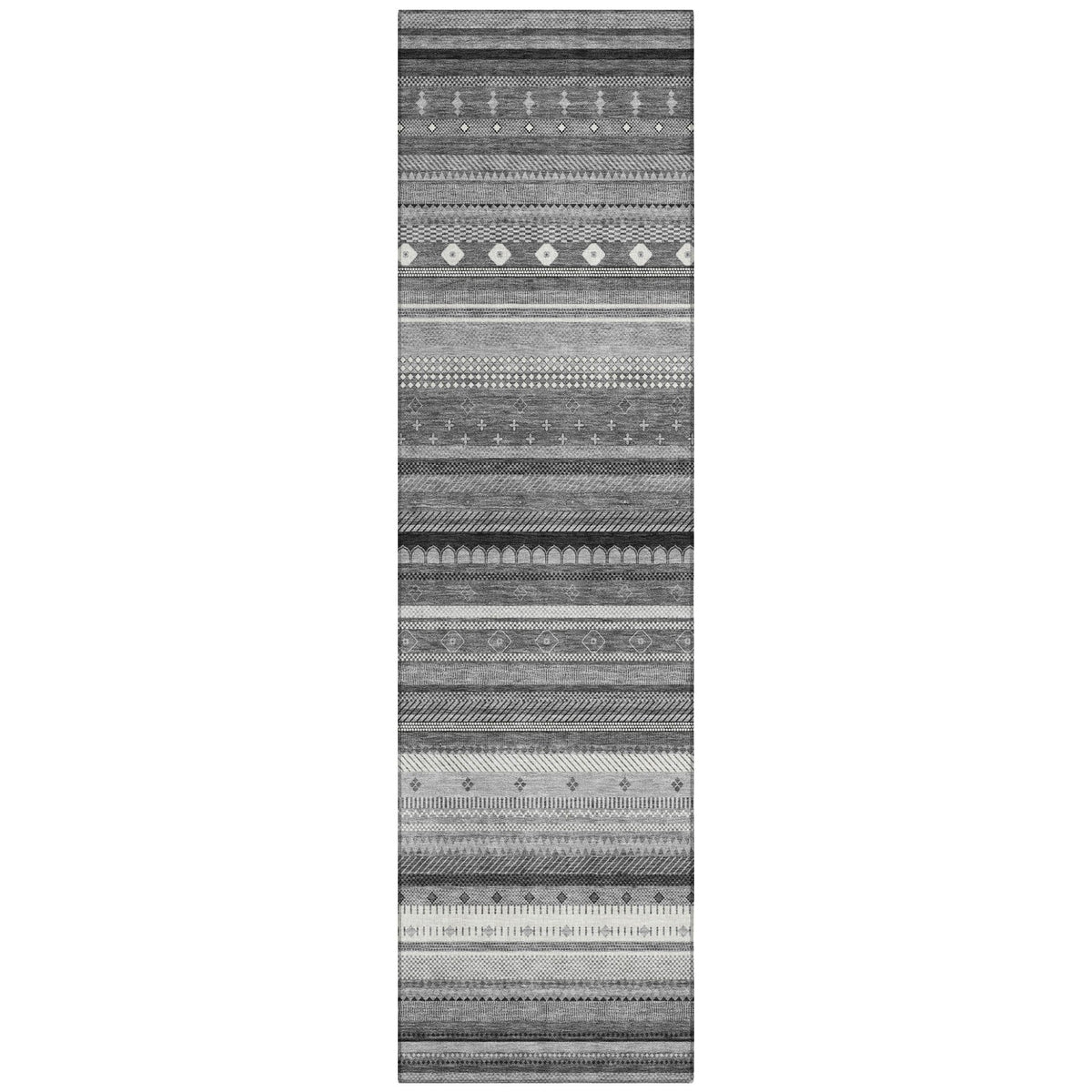 Addison Chantille ACN2218 Stripes Machine Made Transitional Gray Rug