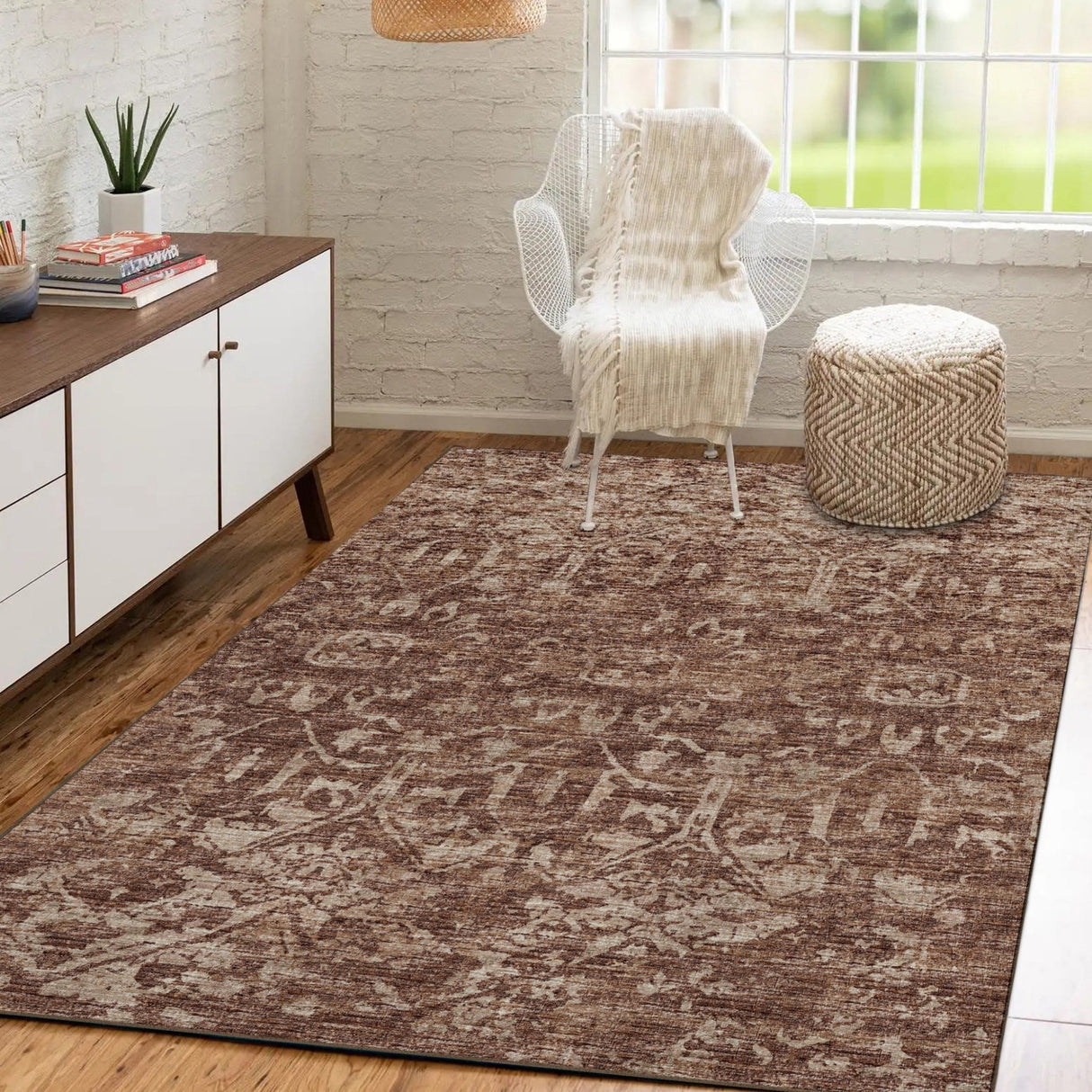 Dalyn Aberdeen AB1 Mink Rug shown in a room