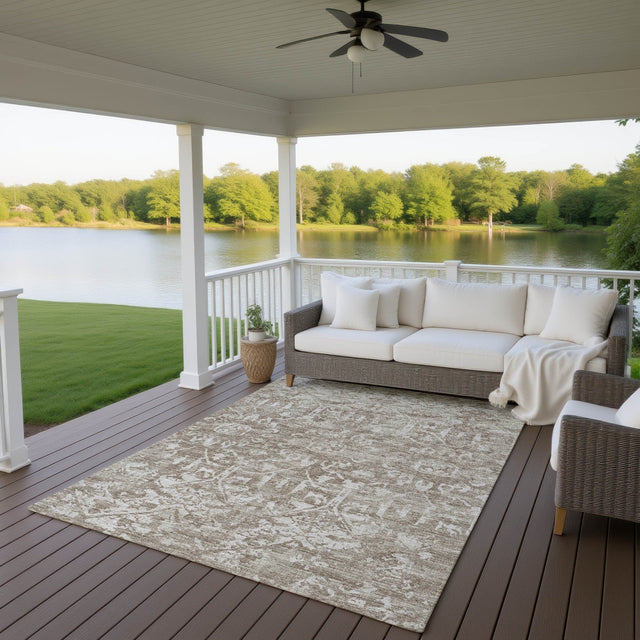 Dalyn Aberdeen AB1 Mushroom Rug outdoor lifestyle image