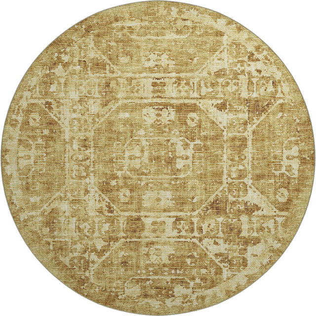 Dalyn Aberdeen AB2 Gold Rug round rug