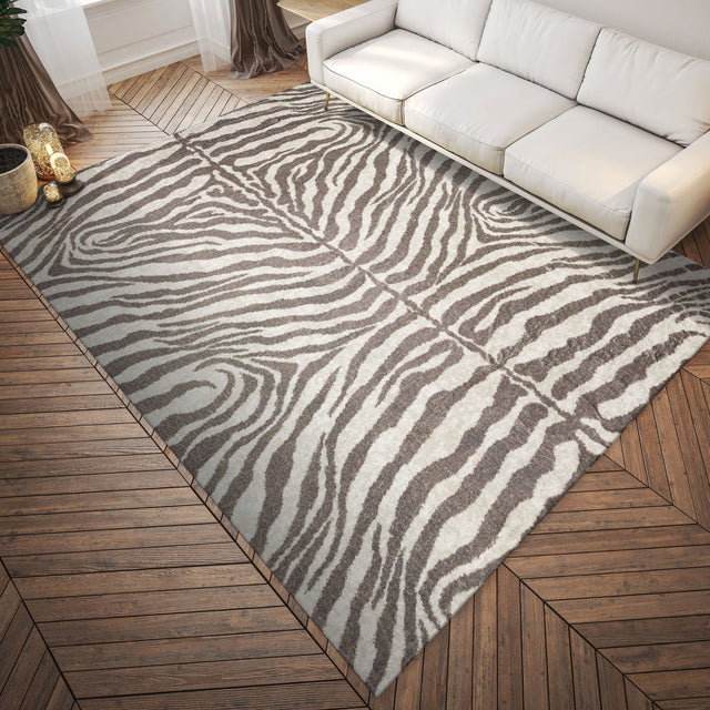 Dalyn Akina AK1 Mocha Rug shown in a room