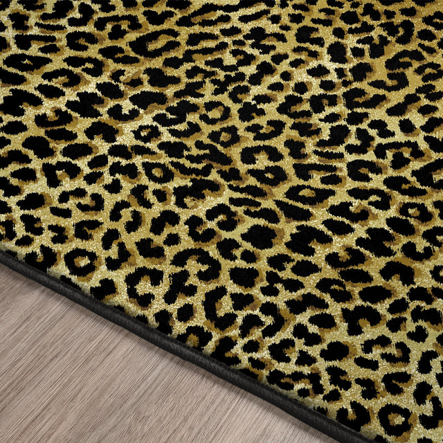 Dalyn Akina AK2 Gold Rug finished edge detail