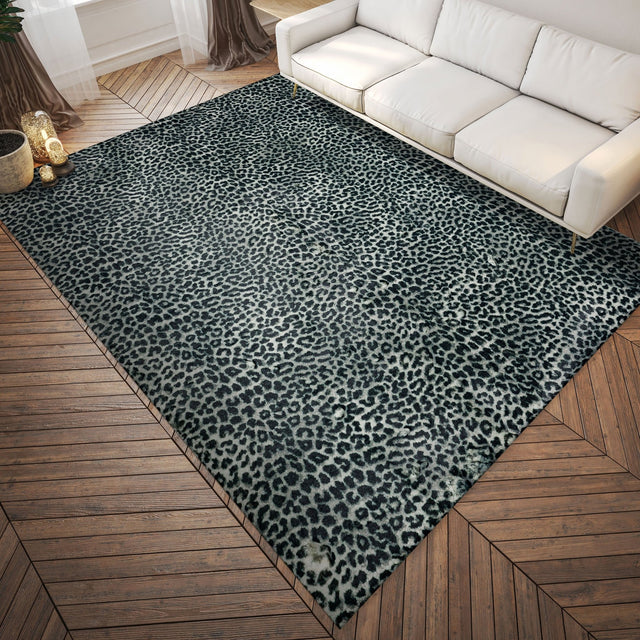 Dalyn Akina AK2 Midnight Rug shown in a room