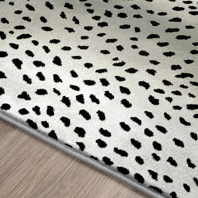 Dalyn Akina AK3 Ivory Rug finished edge detail