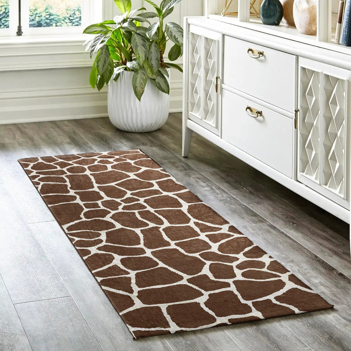 Dalyn Akina AK4 Chocolate Rug shown in a room