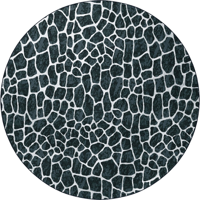 Dalyn Akina AK4 Midnight Rug round rug