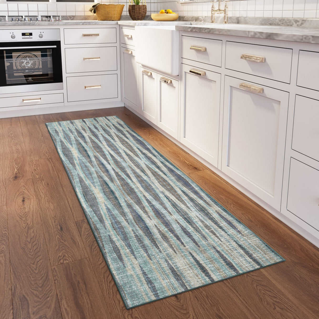 Dalyn Amador AA1 Mist Rug shown in a room