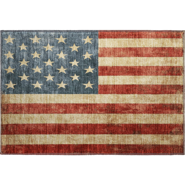 Dalyn Americana AM1 Red Rug rectangular rug