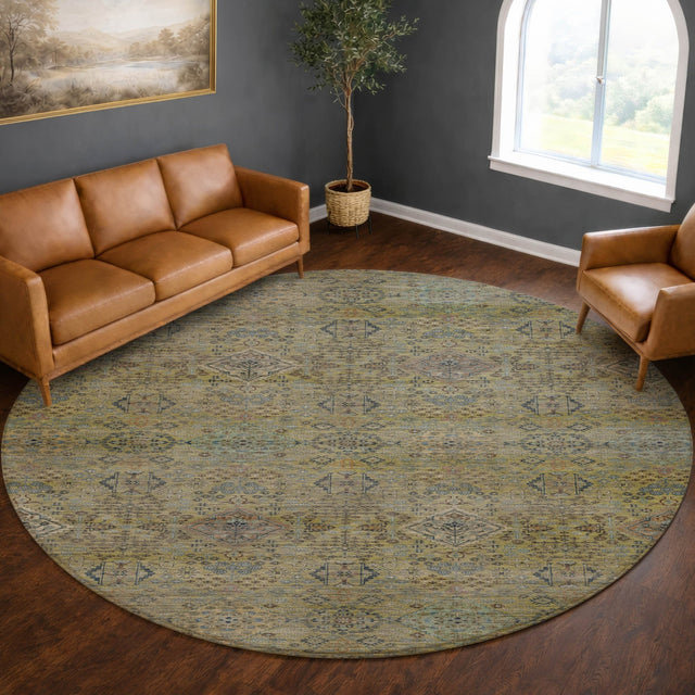 Dalyn Aristo AR1 Aloe Rug shown in a room