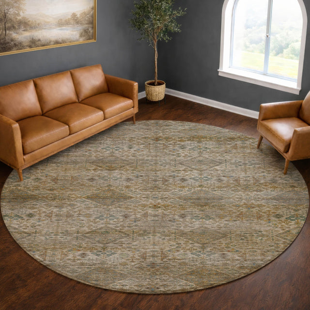 Dalyn Aristo AR1 Ivory Rug shown in a room