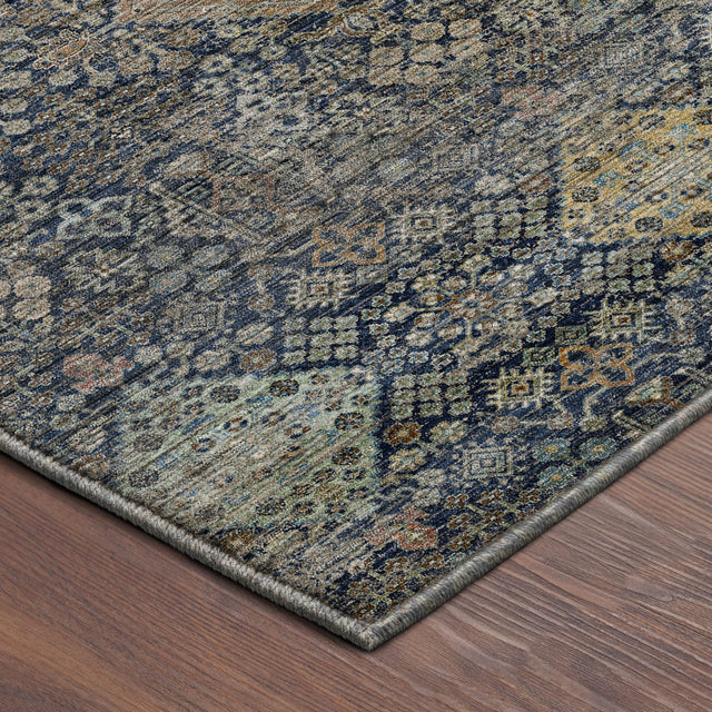 Dalyn Aristo AR1 Navy Rug corner detail