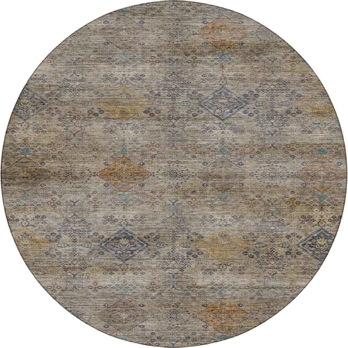 Dalyn Aristo AR1 Pewter Rug round rug
