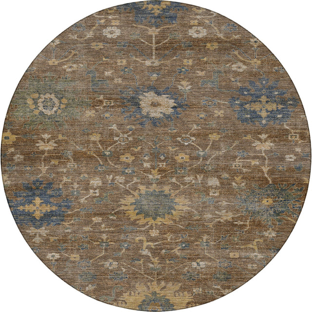 Dalyn Aristo AR2 Chocolate Rug round rug