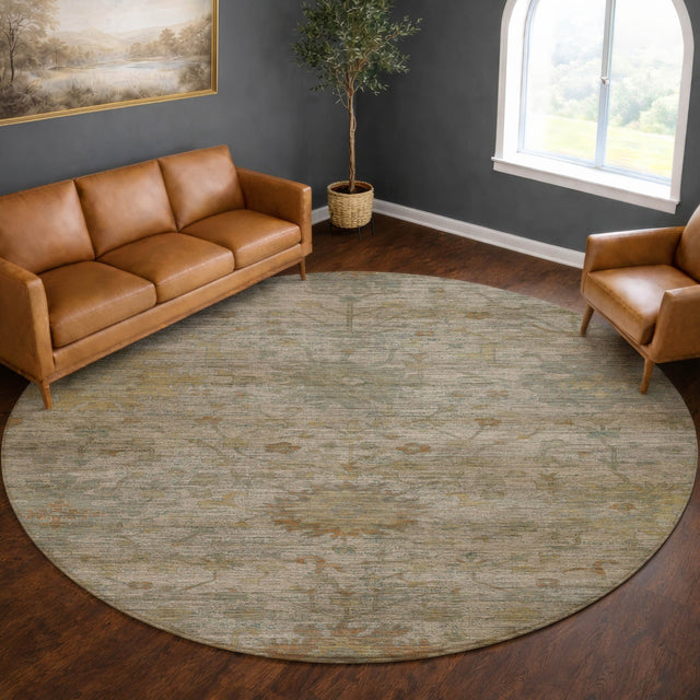 Dalyn Aristo AR2 Ivory Rug shown in a room