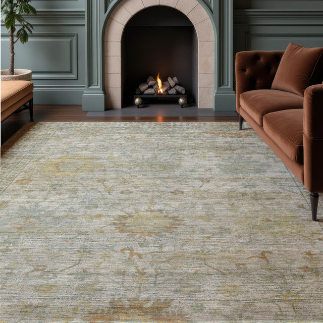 Dalyn Aristo AR2 Ivory Rug shown in a room