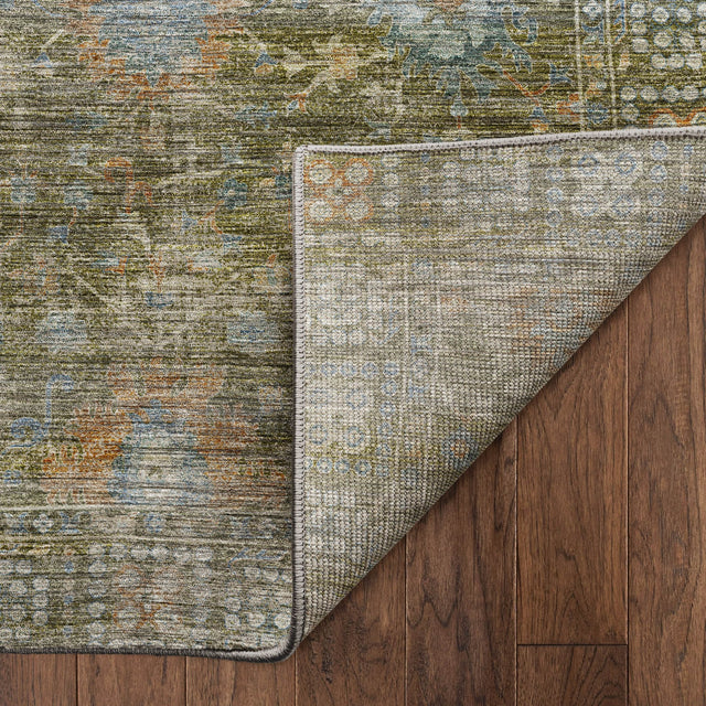 Dalyn Aristo AR2 Olive Rug backing detail