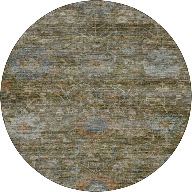 Dalyn Aristo AR2 Olive Rug round rug