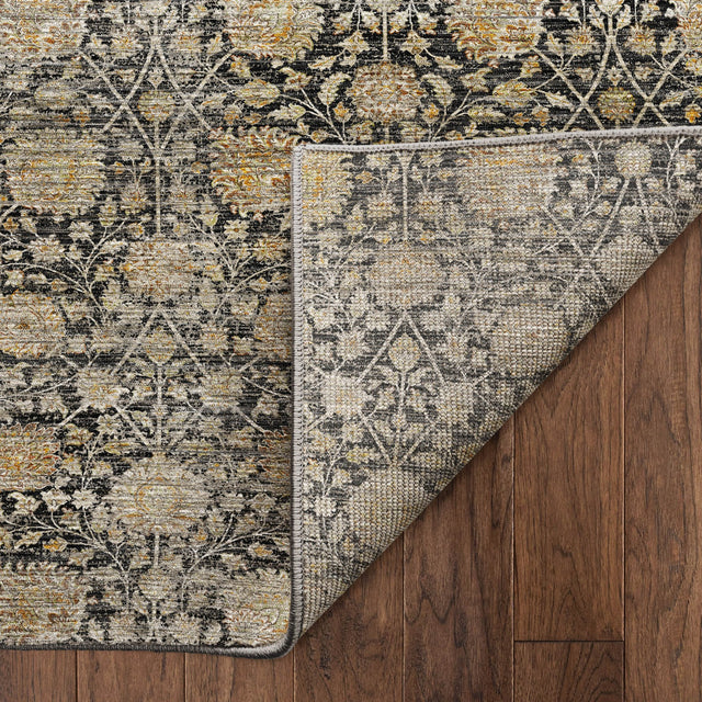 Dalyn Aristo AR3 Black Rug backing detail