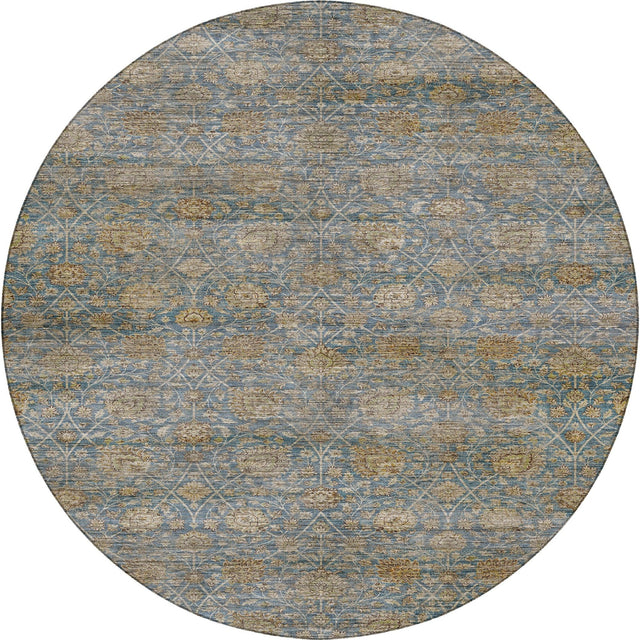 Dalyn Aristo AR3 Blue Rug round rug