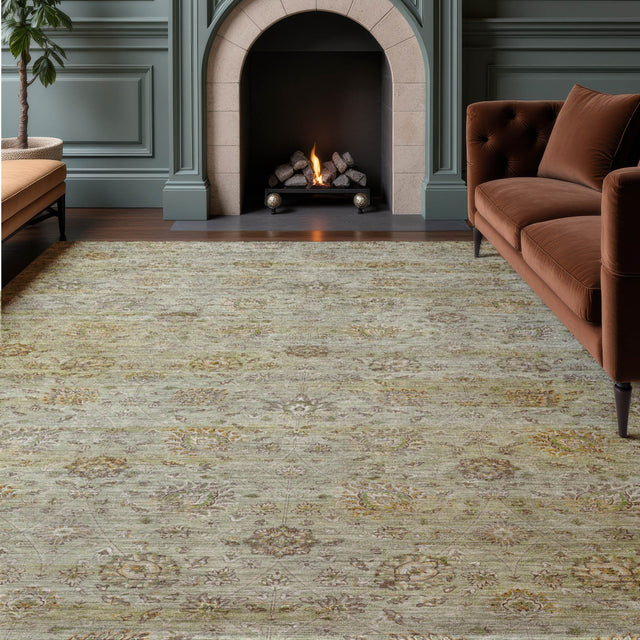 Dalyn Aristo AR3 Celery Rug shown in a room