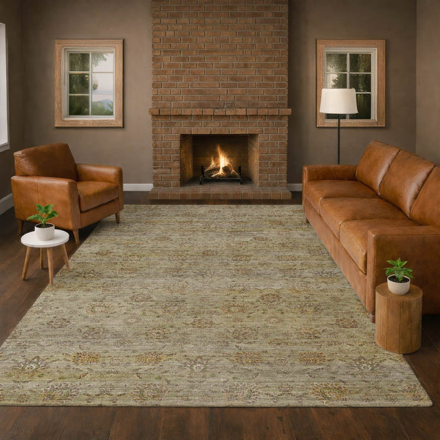 Dalyn Aristo AR3 Celery Rug shown in a room