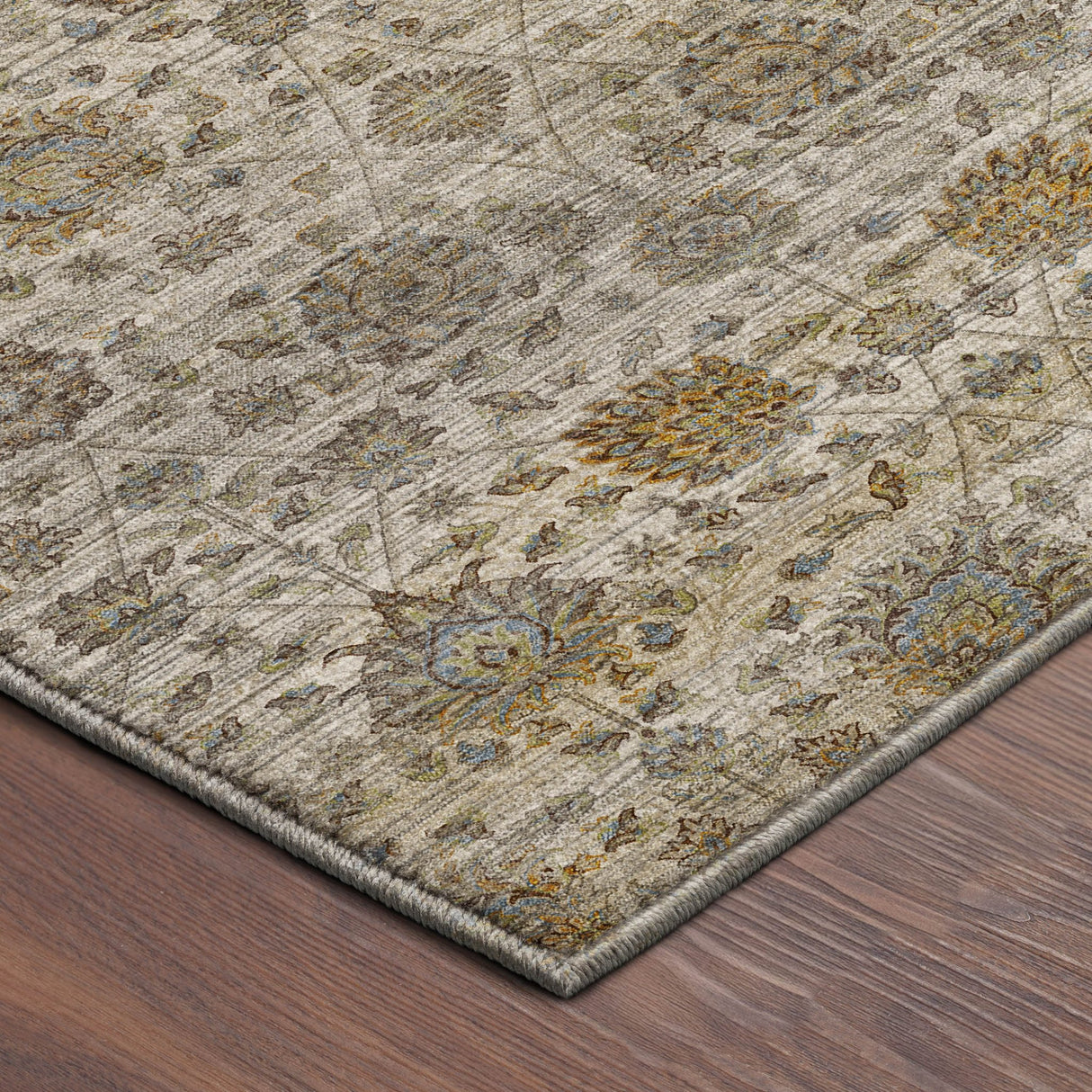 Dalyn Aristo AR3 Ivory Rug corner detail